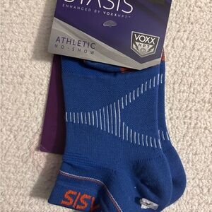 VoxxLife Blue Athletic No-Show Socks